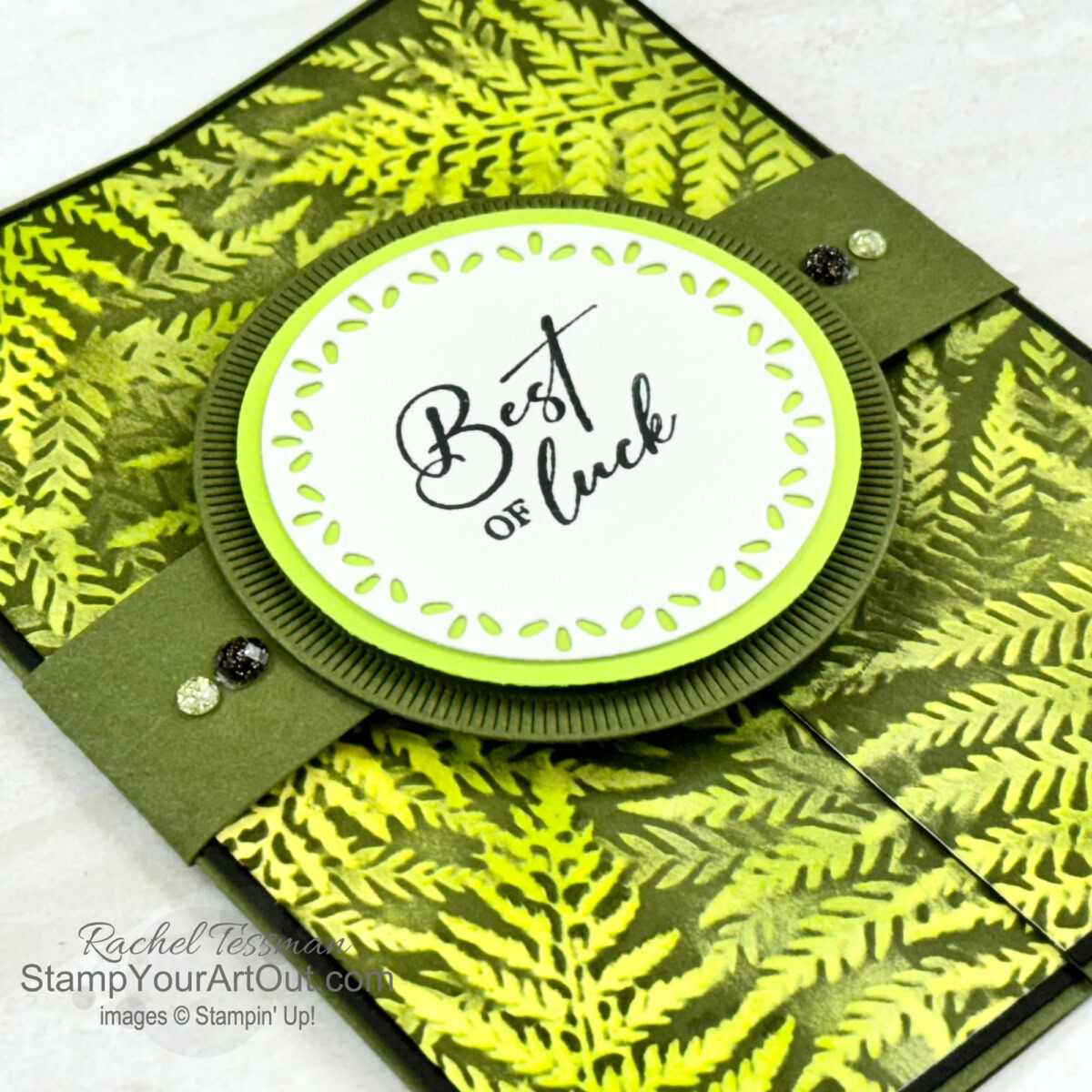 More Blackout Embossing With Fern 3D Embossing Folder