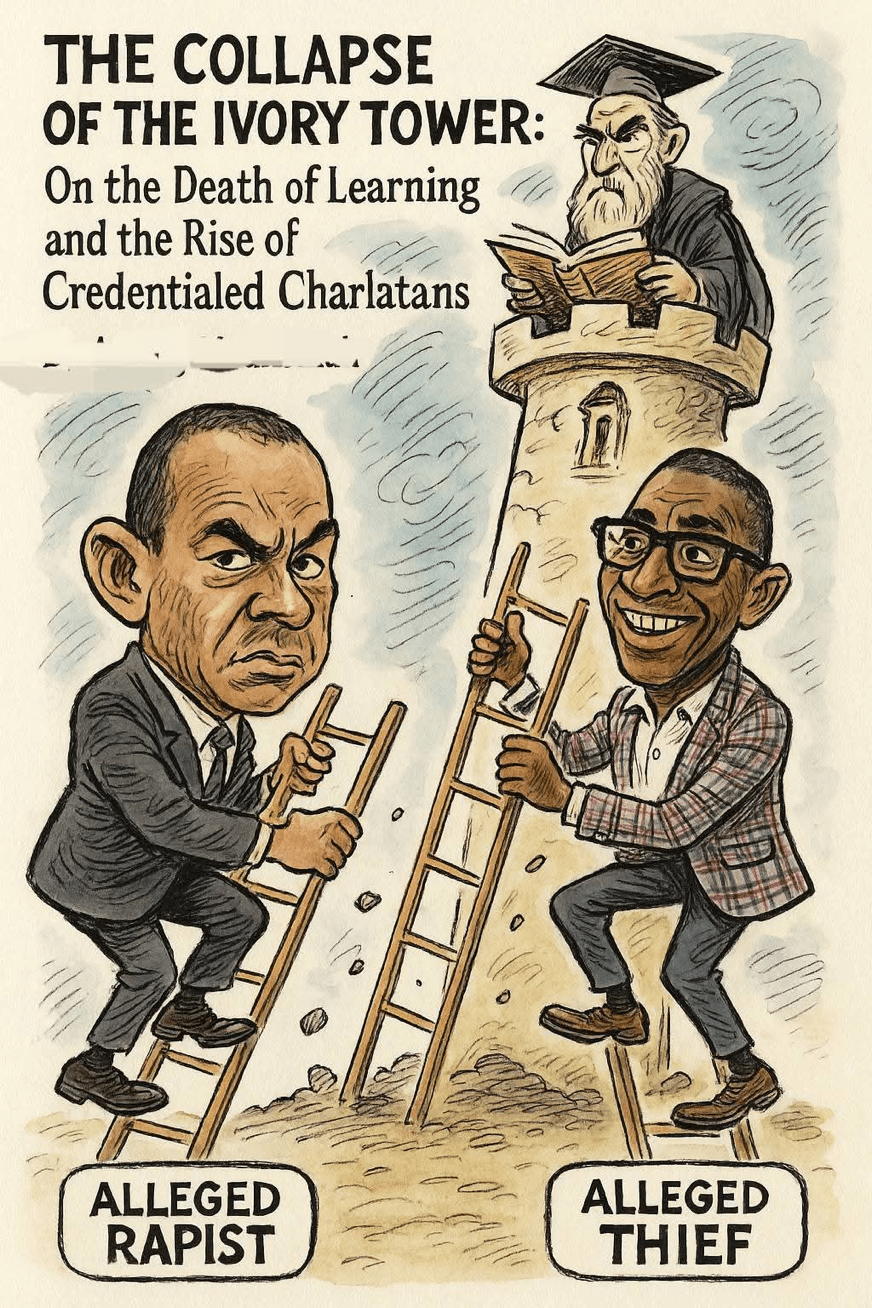 The collapse of the Ivory Tower: On the death of learning and the rise of credentialed Charlatans