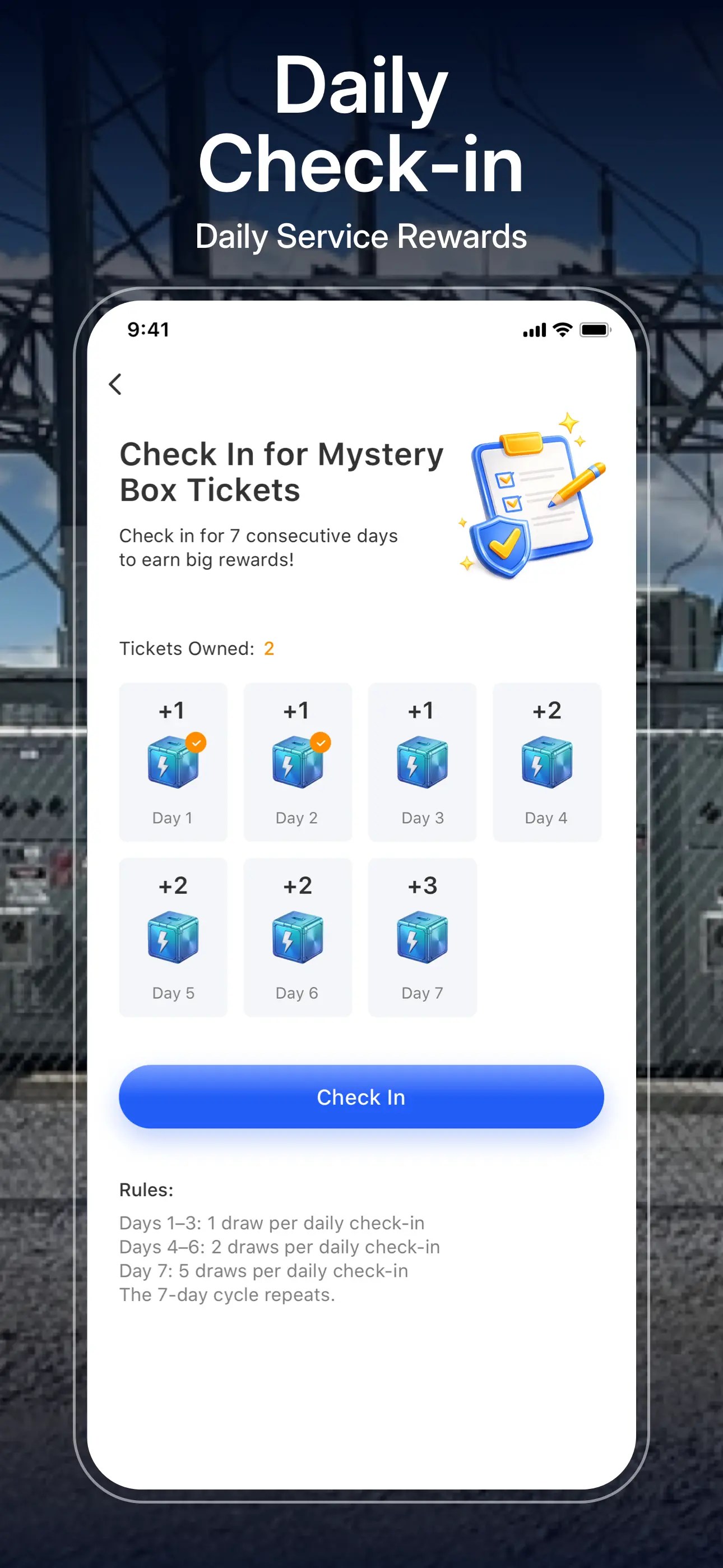 Daily Service Rewards
