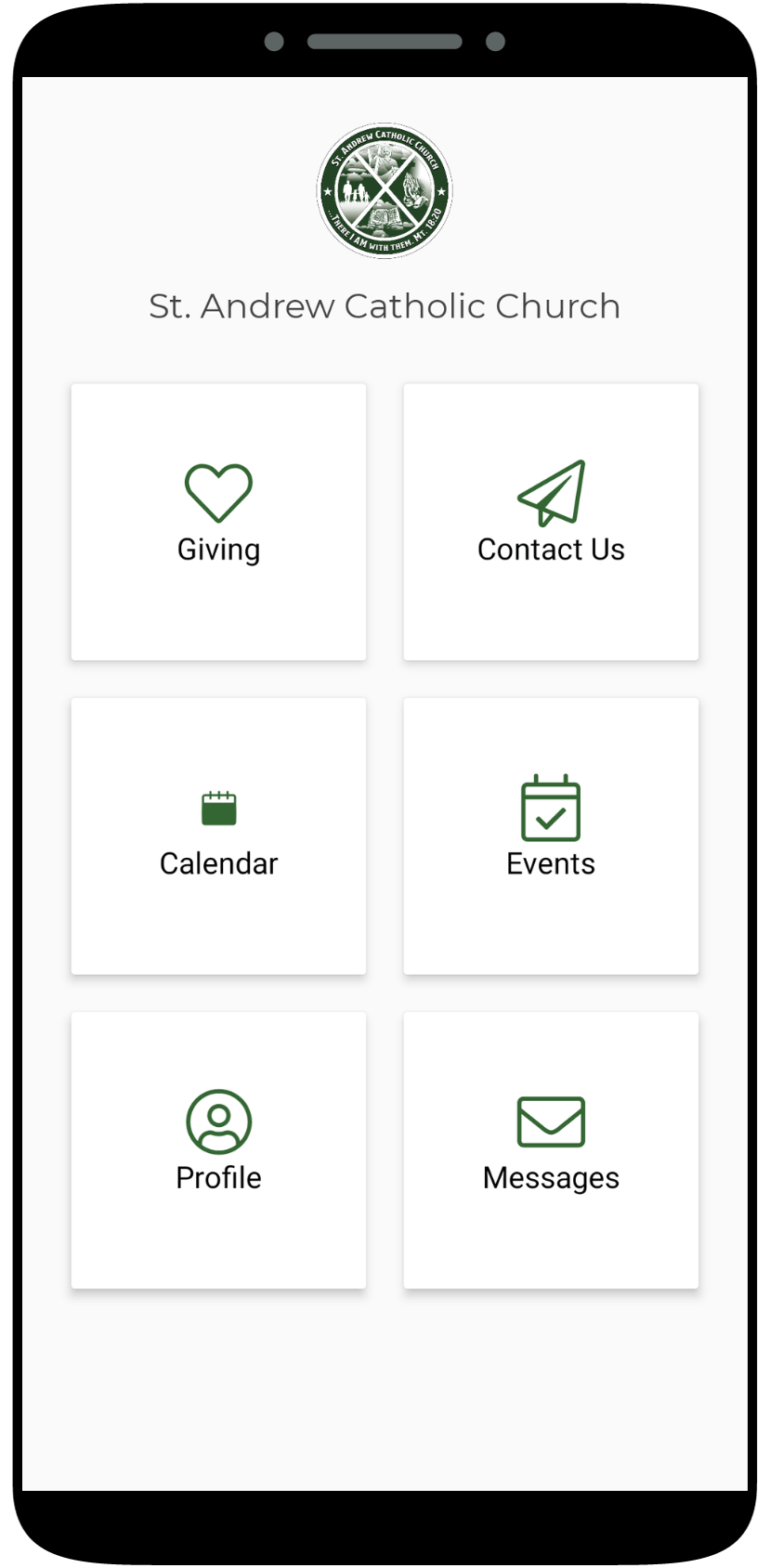 Mobile Giving App for St. Andrew Catholic Church in Pleasanton, TX