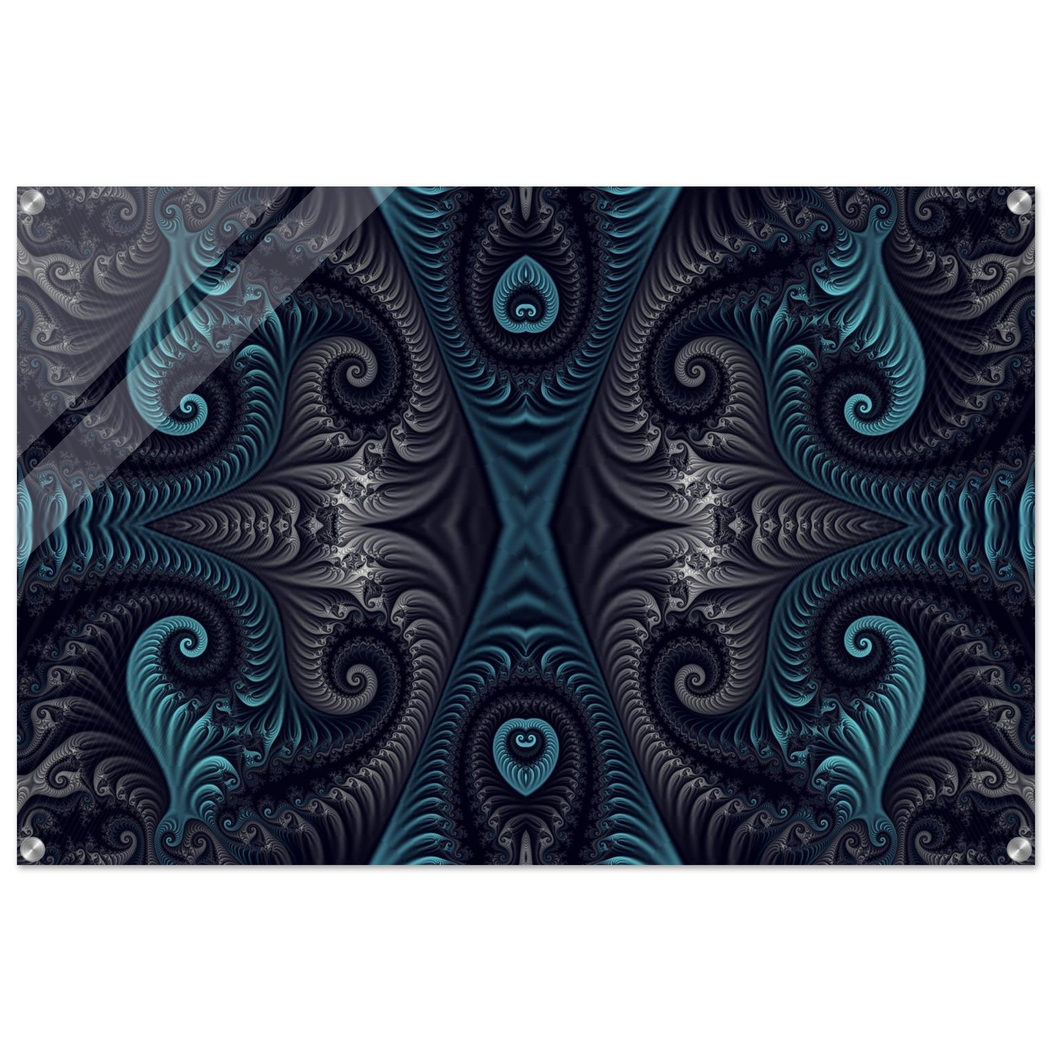 Labyrinth of Patterns - Fractal Art on Acrylic 24" x 36″