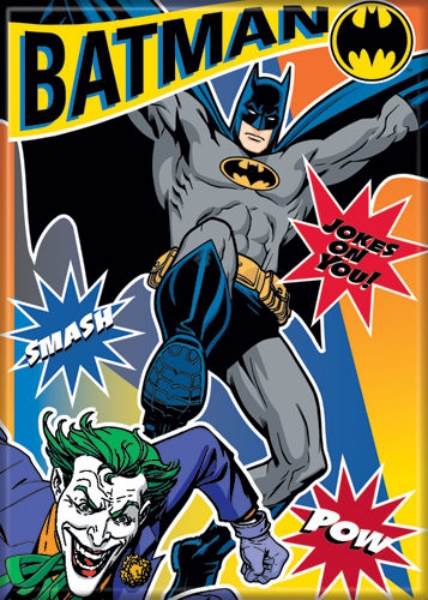 DC Comics Batman and Joker Jokes On You Comic Art Refrigerator