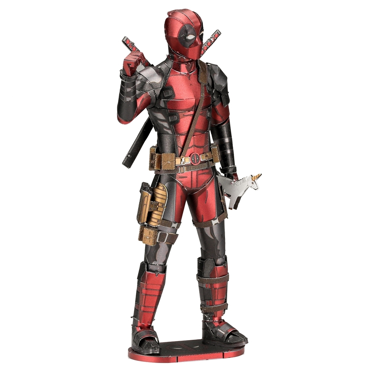 Marvel Comics Deadpool Standing Figure Metal Earth Laser Cut