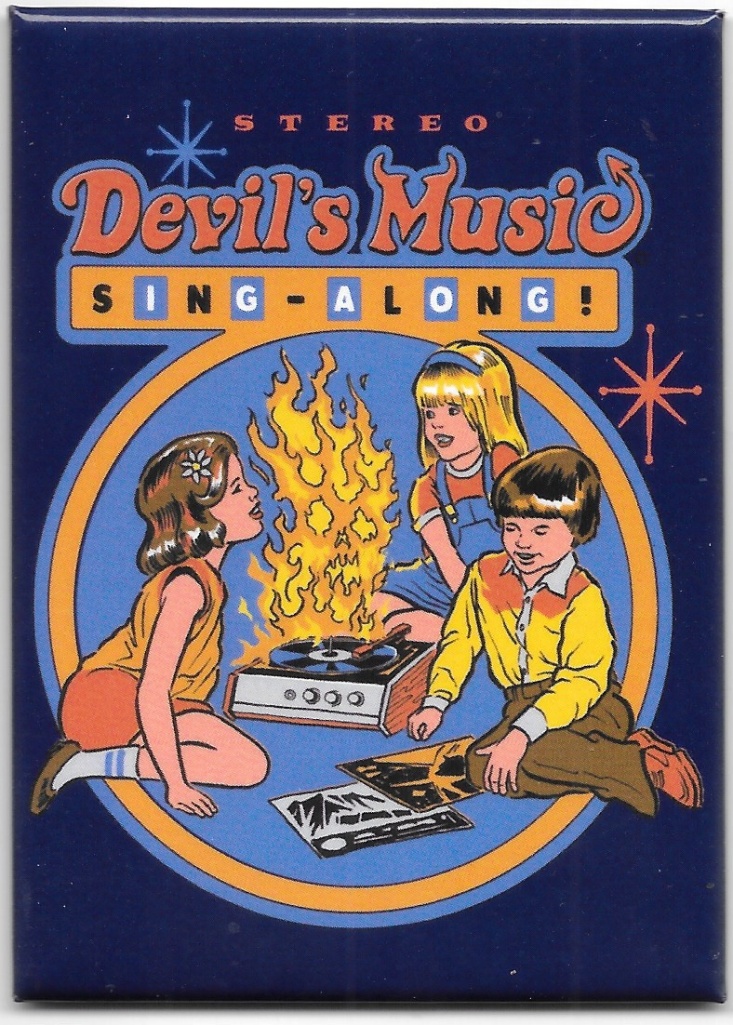 Steven Rhodes Warped Humor Devil's Music Sing Along Refrigerator