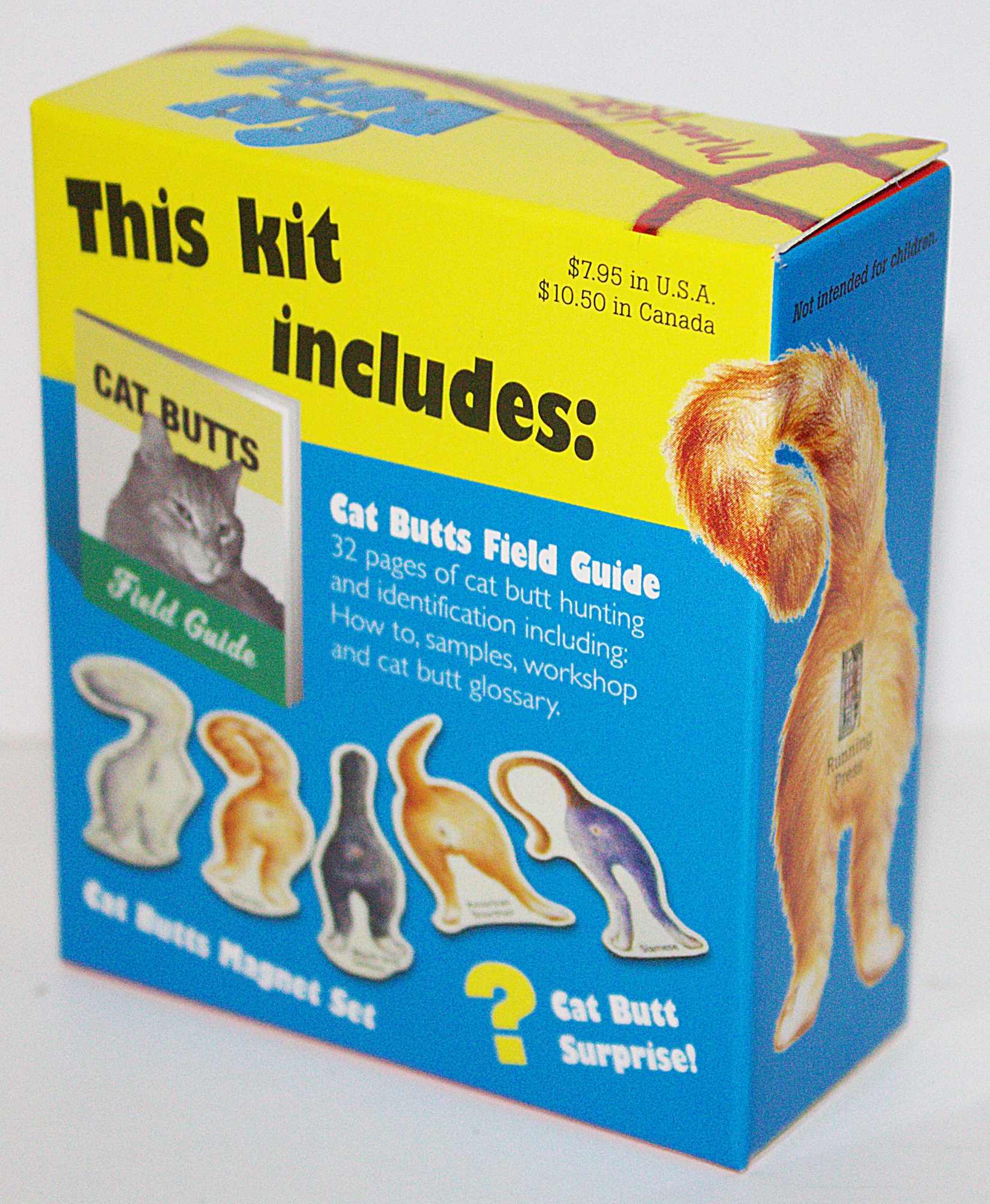 Cat Butts for True Cat Lovers Plus Magnets and Field Guide Book
