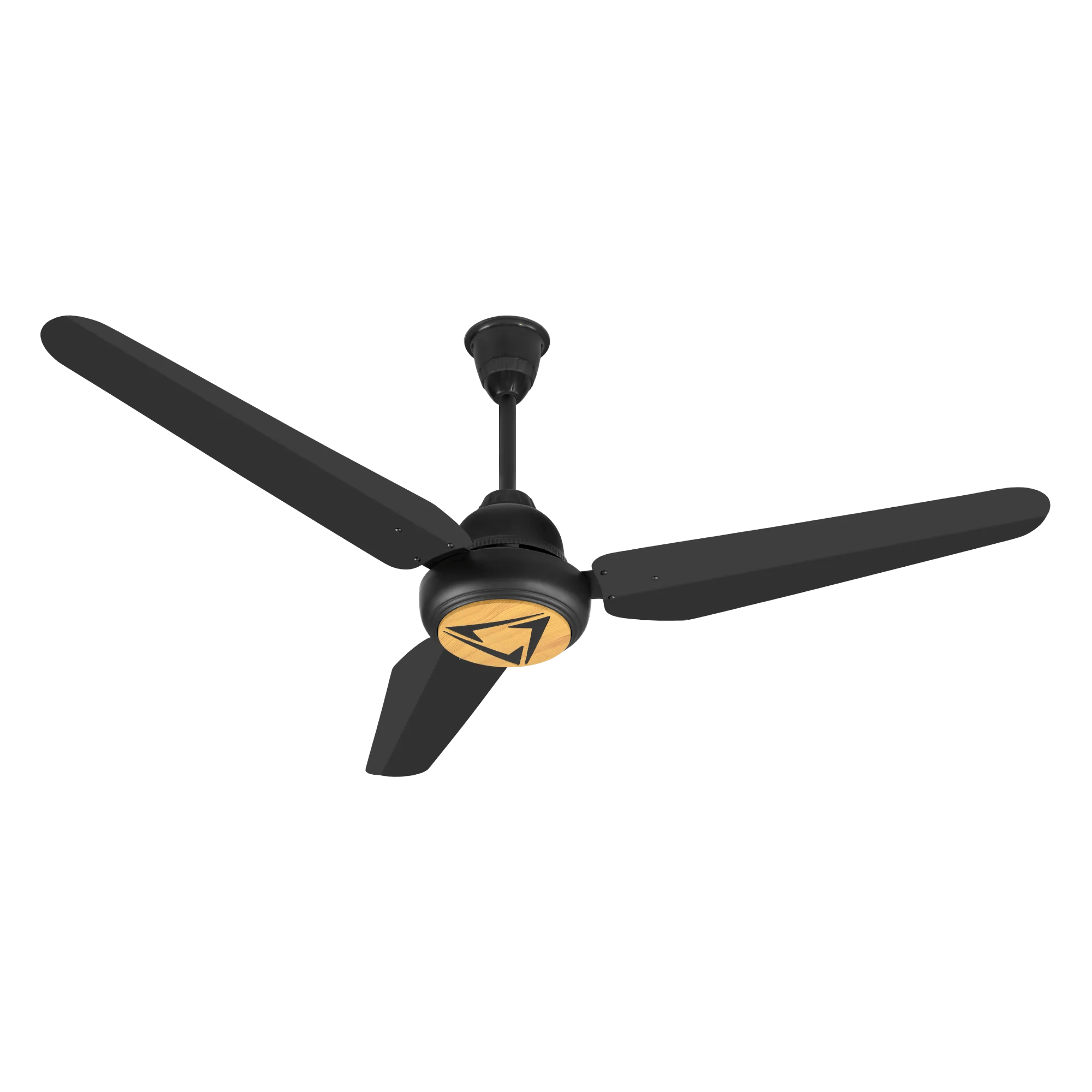 STARCO Rills Inverter Ceiling Fan in Black Matte Lightwood
