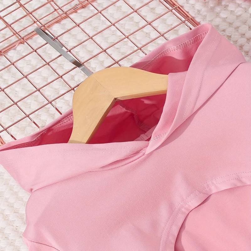 Three Piece Summer Girl Cute Letter Print Double Shoulder Suspender Jacket Shorts Princess Casual Daily Birthday Party Dress - Image 6