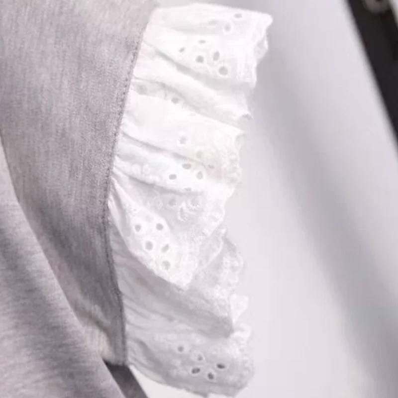 Baby Girls Clothes Summer Children Lace Patchwork Top & Shorts 2 Piece Set Floral Decorated Tracksuit Kids Clothes Casual Outfit - Image 6