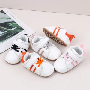Spring And Autumn Baby Girls And Boys First Walking Indoor Outdoor Toddler Shoes With High Quality PU Leather For 0-18M