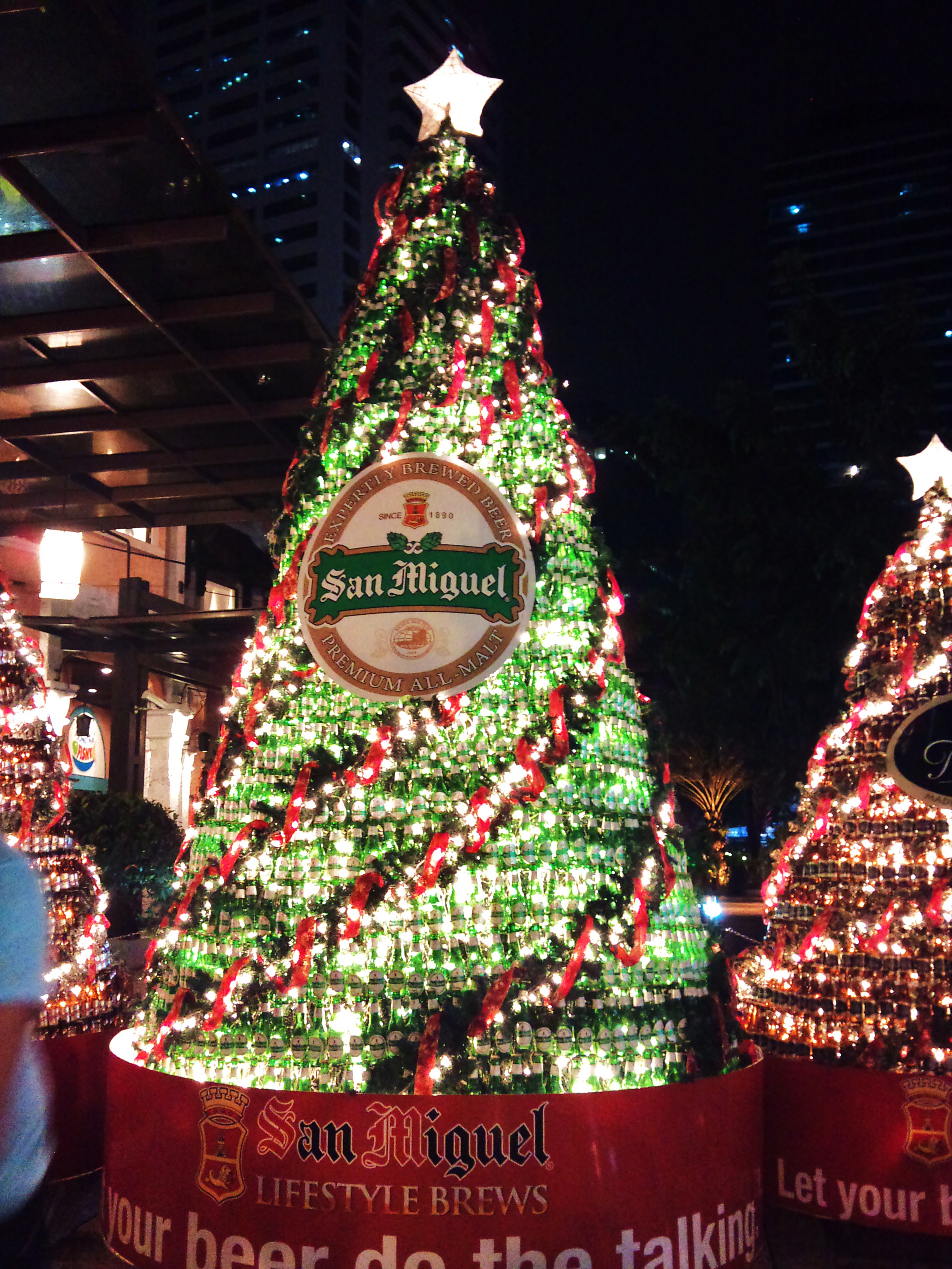 Christmas Tree Made From Beer Crates In The Netherlands Europe
