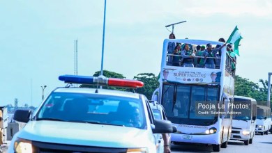 Video: Super Falcons parade Lagos with WAFCON trophy
