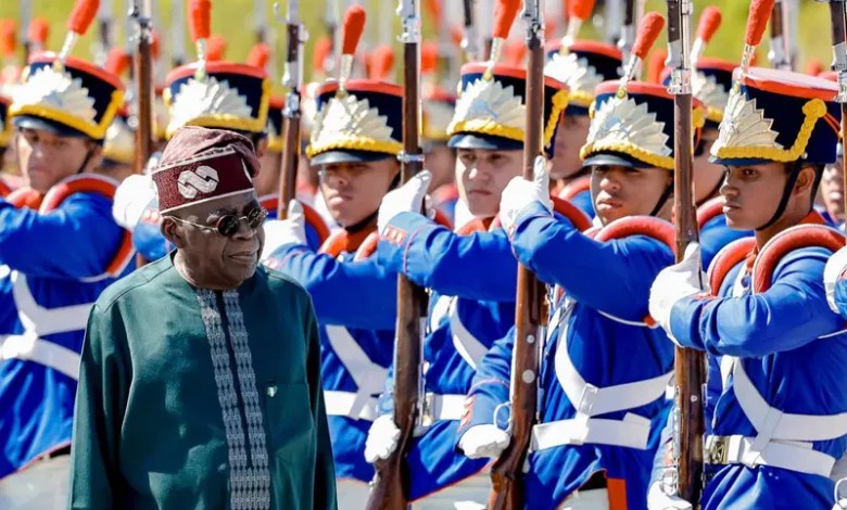 Photos: Brazil welcomes President Tinubu with full military honours