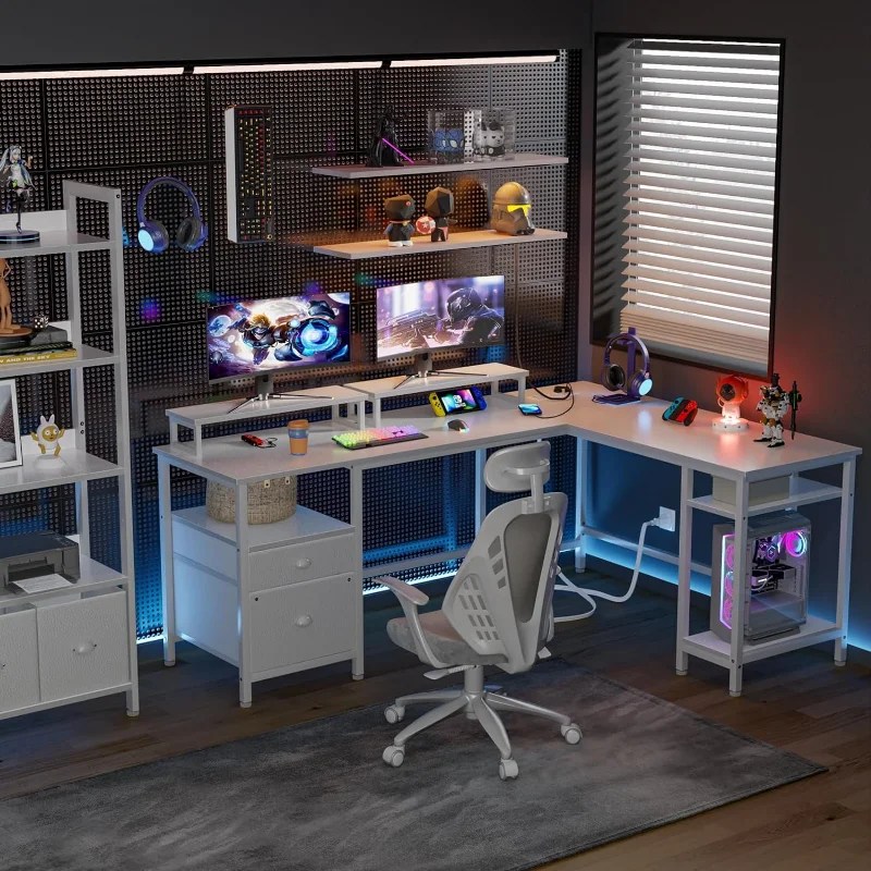 Furologee-White-66-L-Shaped-Desk-with-Power-Outlet-Reversible-Computer-Desk-with-File-Drawer-2-1