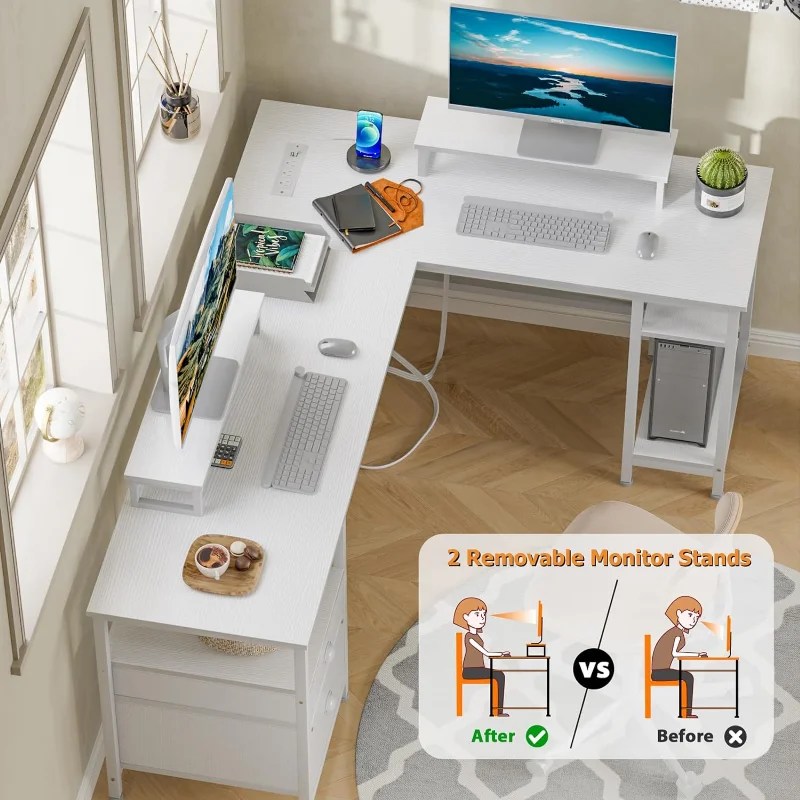 Furologee-White-66-L-Shaped-Desk-with-Power-Outlet-Reversible-Computer-Desk-with-File-Drawer-2-4