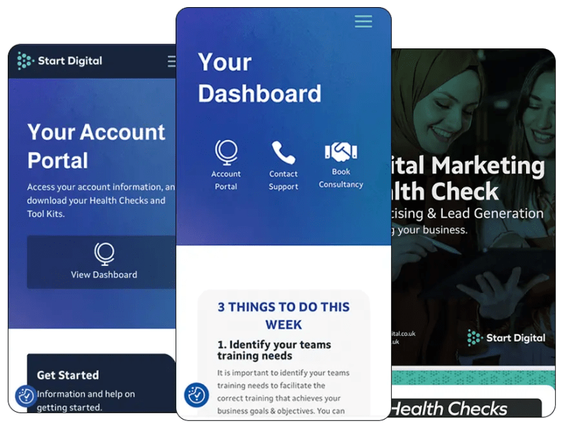 Demo Dashboard Start Digital Training - Premium Colorful Background Gallery - HD