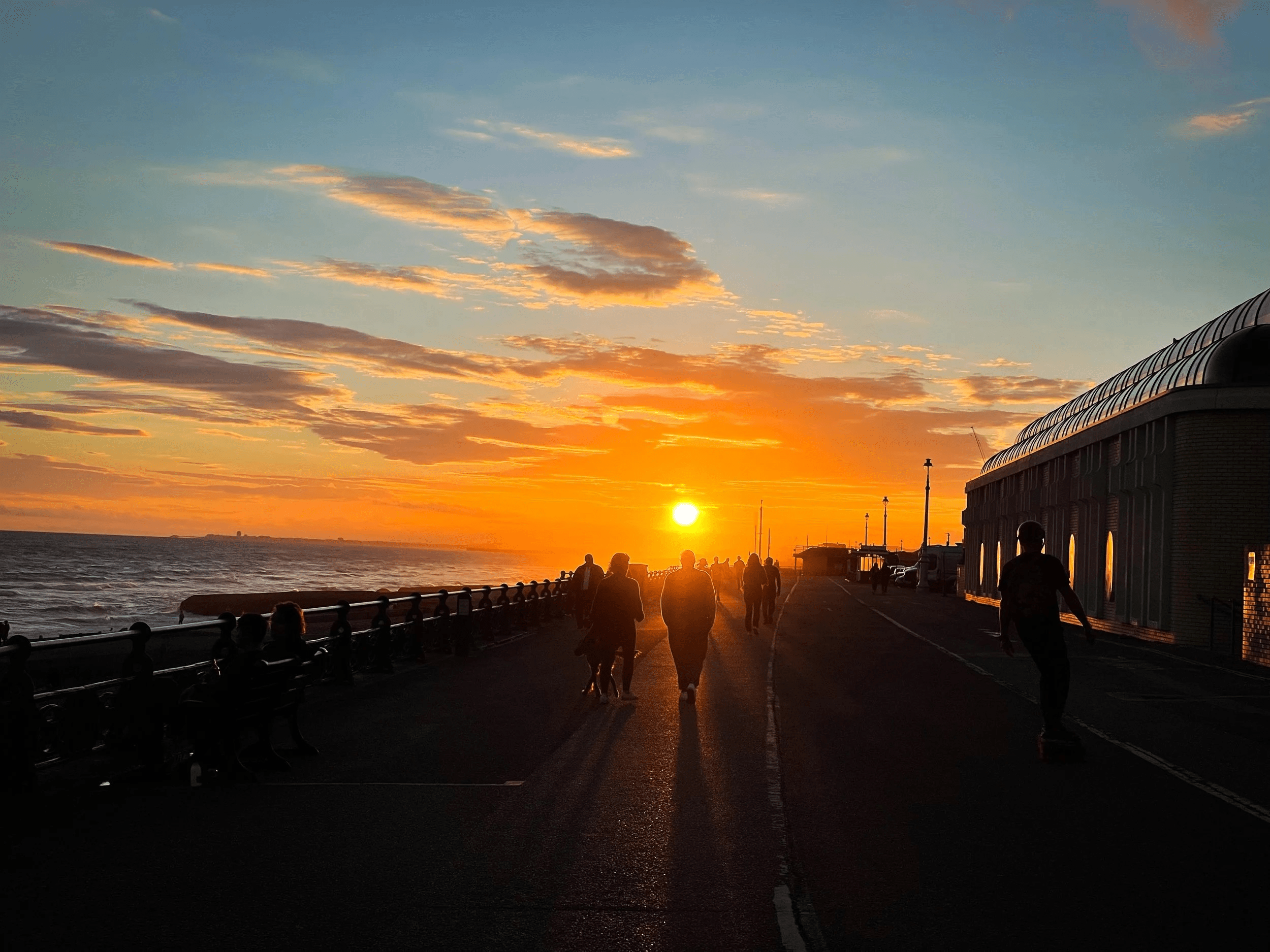 Brighton Beach UK Sunset