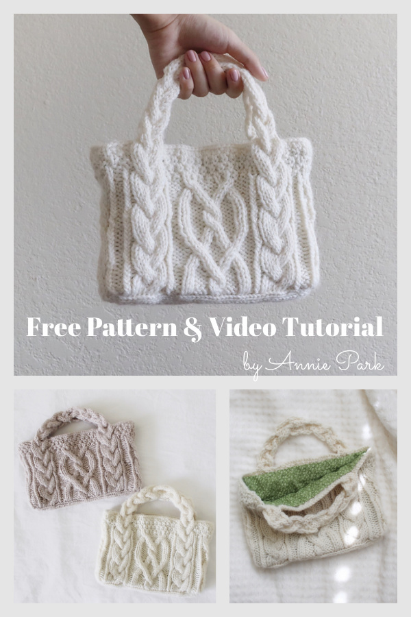 Cable Ready Bag Free Knitting Pattern - Minimal Images - Incredible 8K Collection