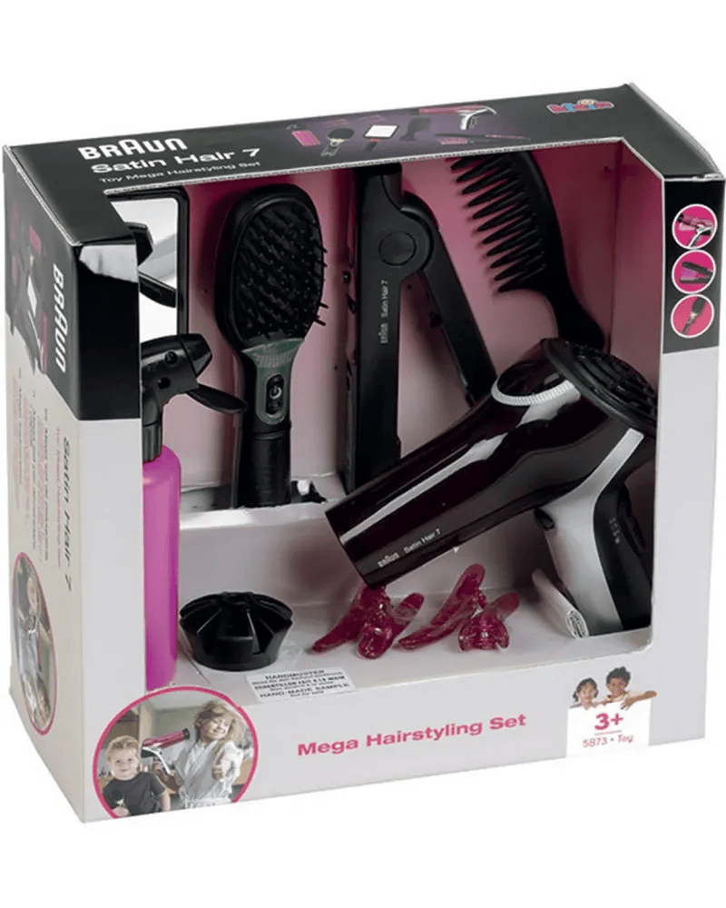 Mega set per acconciare i capelli con spazzola braun satin hair 7