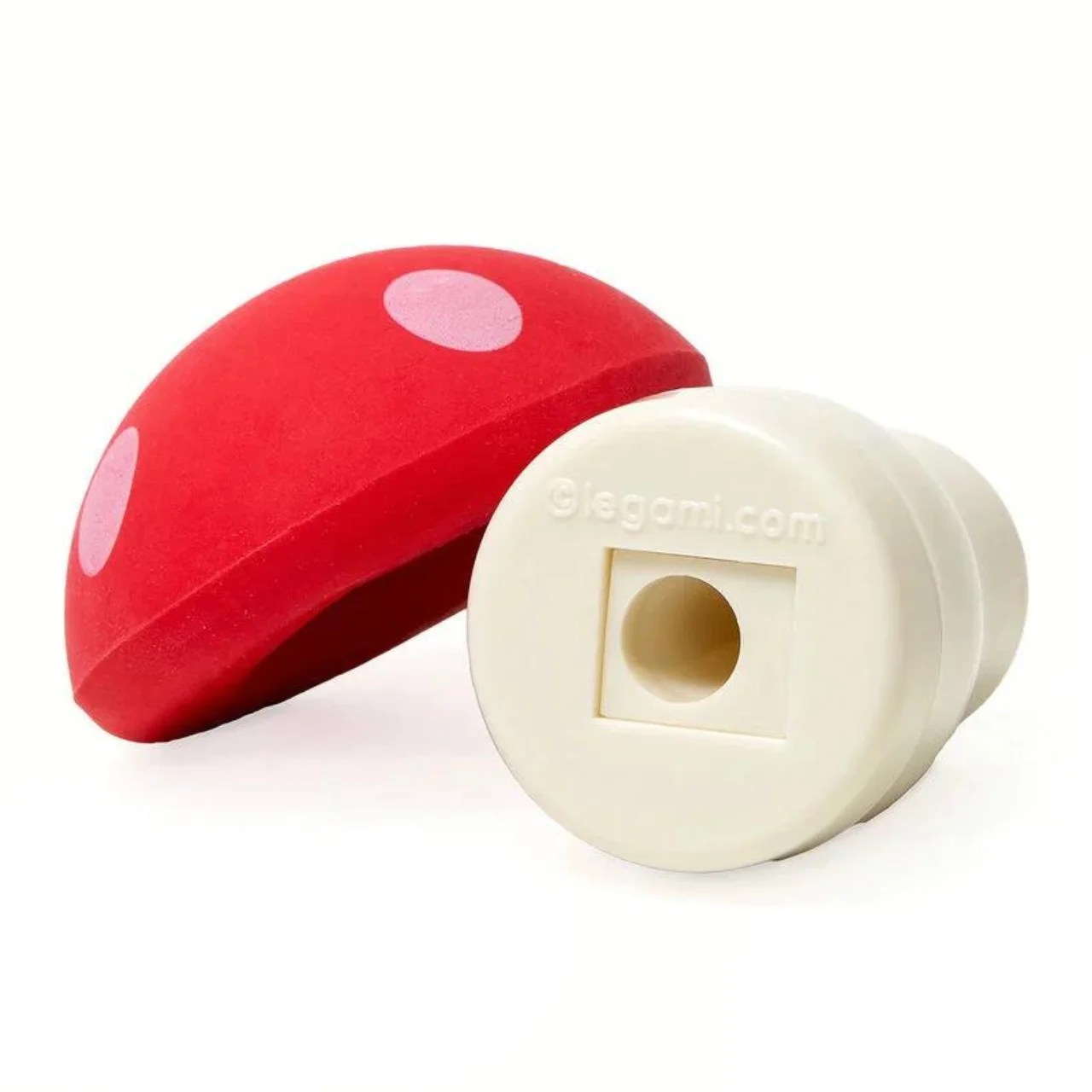 Magic mushroom - temperino con gomma - mushrooms - red