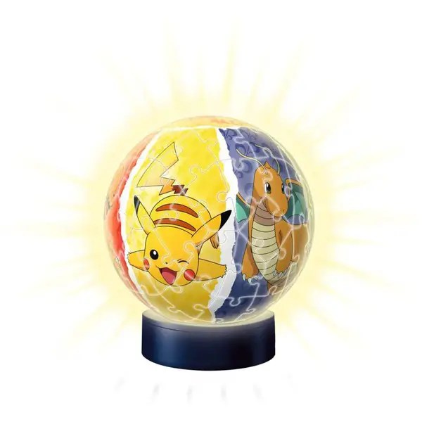 Ravensburger puzzle ball 3d nightlight pokemon 72 pz