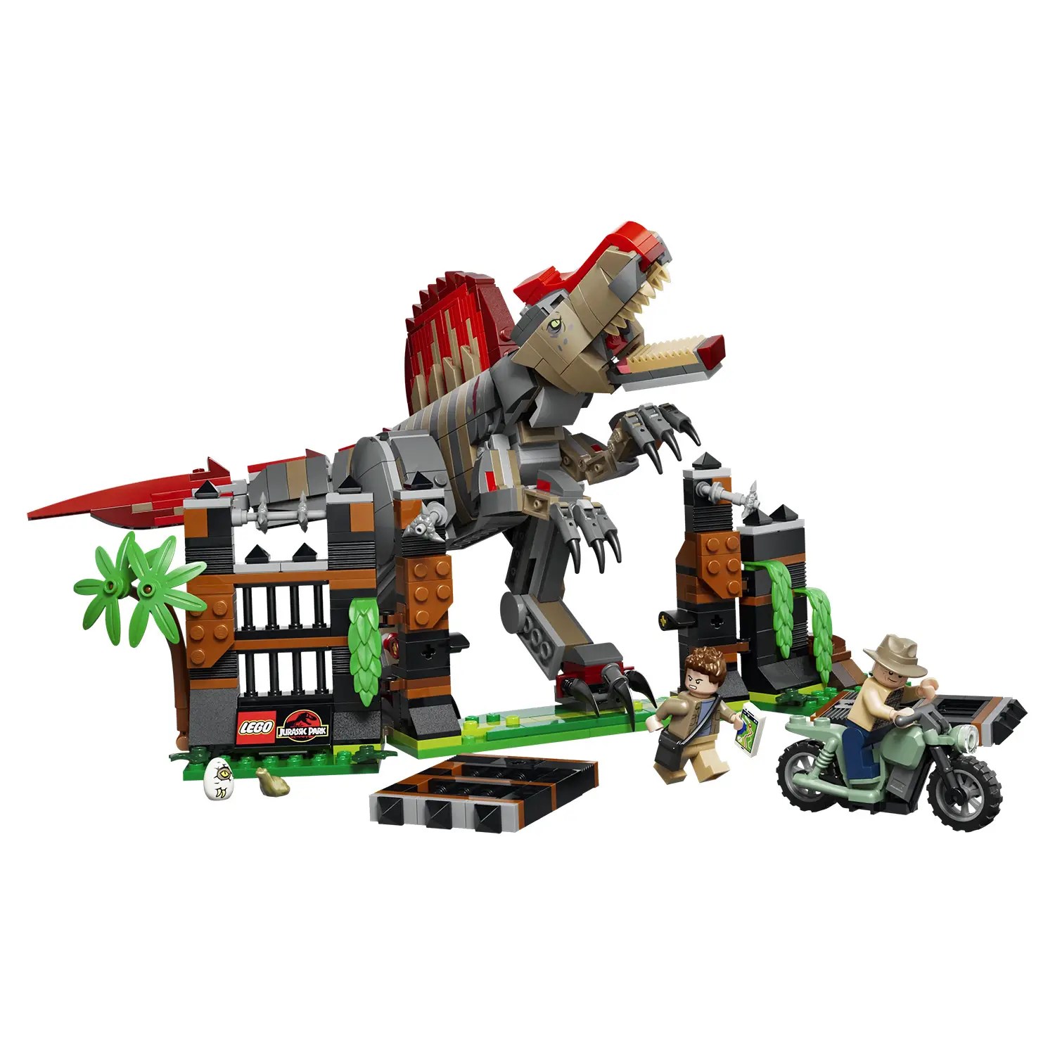 Lego jurassic world fuga dal dinosauro spinosauro 77982