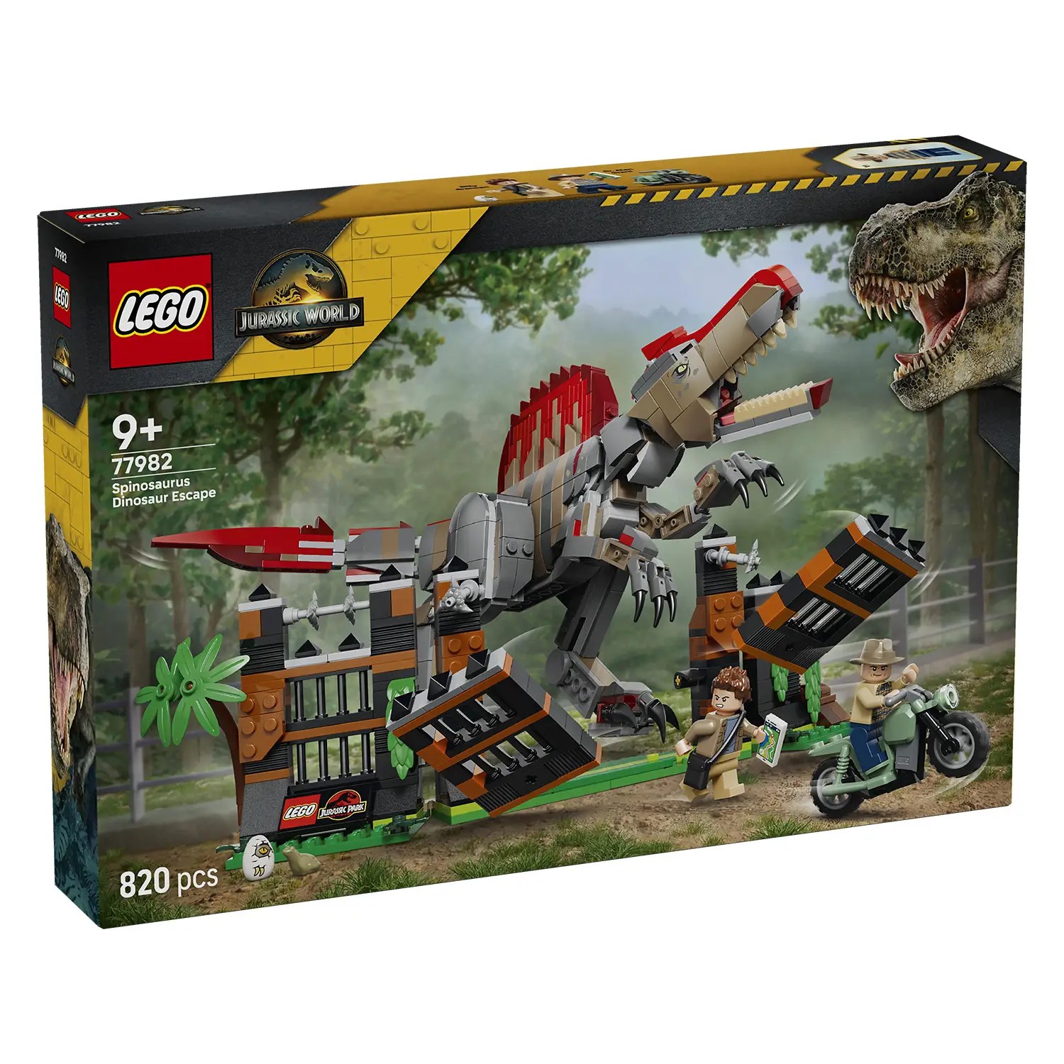Lego jurassic world fuga dal dinosauro spinosauro 77982