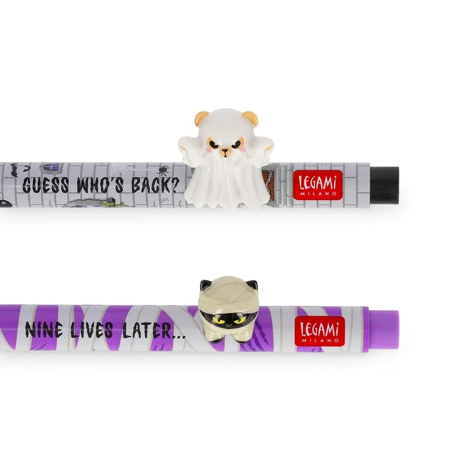 Spooky party - teddy ghost + kitty mummy