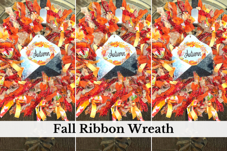 Fall Ribbon Laber How To Make a Fall Ribbon Wreath • Start with the Bed