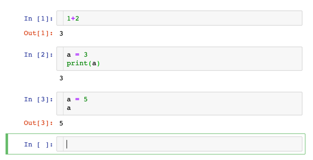 Jupyter Notebook 新手村 輸入 print() 或 將變數置於最後一行執行
