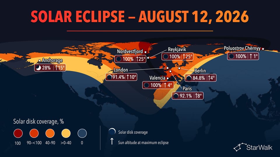 Total Solar Eclipse Of August 12 2026 Path Time Map 960x540 