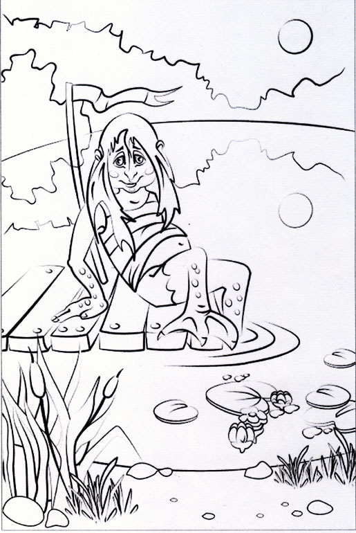 нарисовать маленького водяного