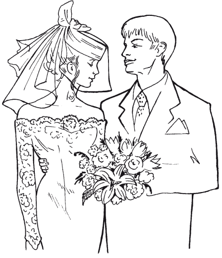 рисовать свадебные платья