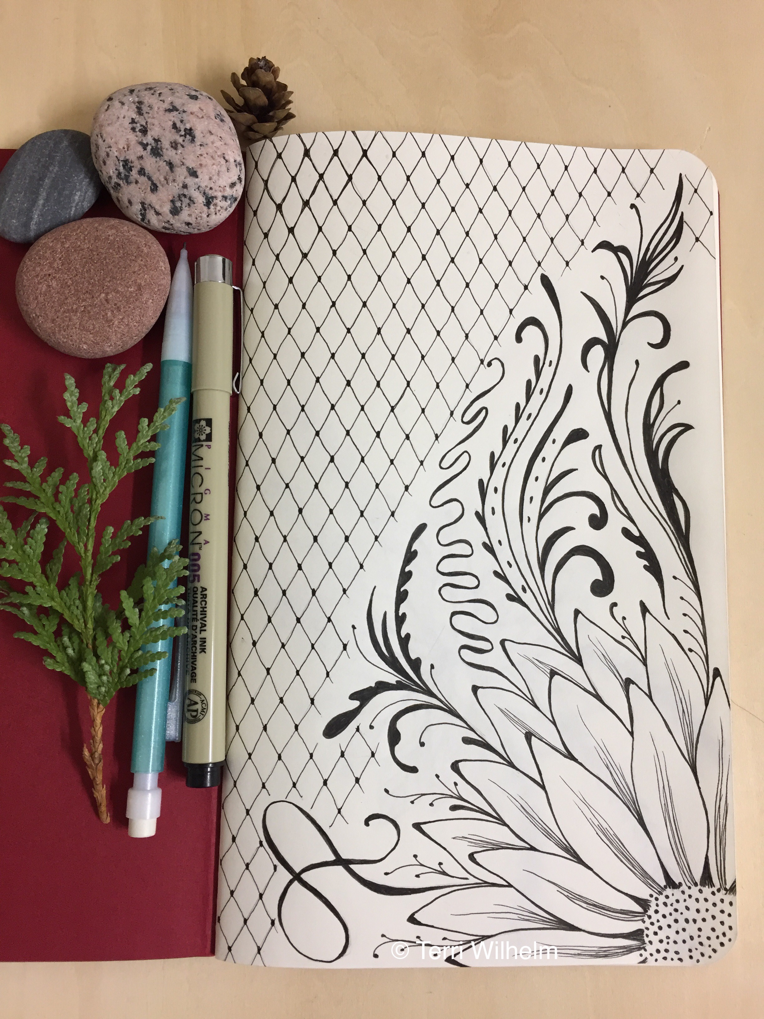 нарисовать рисунок в блокноте в клетку