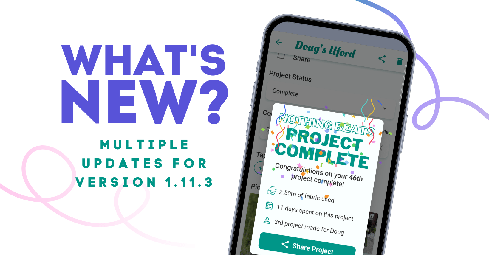 What's New? We have multiple new updates for 1.11.3, the latest version of Stash Hub@ Sewing Organiser App