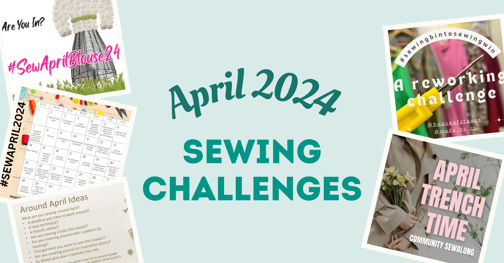 April 2024 sewing challenges