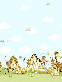 Buddies Border by Susybee! 100% Cotton
