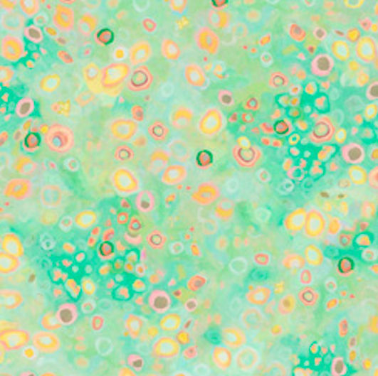 QT Fabrics Green Dot Blender Fabric from the Wild Beauty Collection