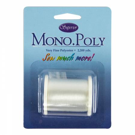 Mono Poly Clear Monofilament Thread 2,200 yard spool