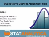 1 Quantitative Method Assignment Help Online By Experts