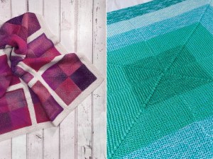 geometric patterns knitting blankets