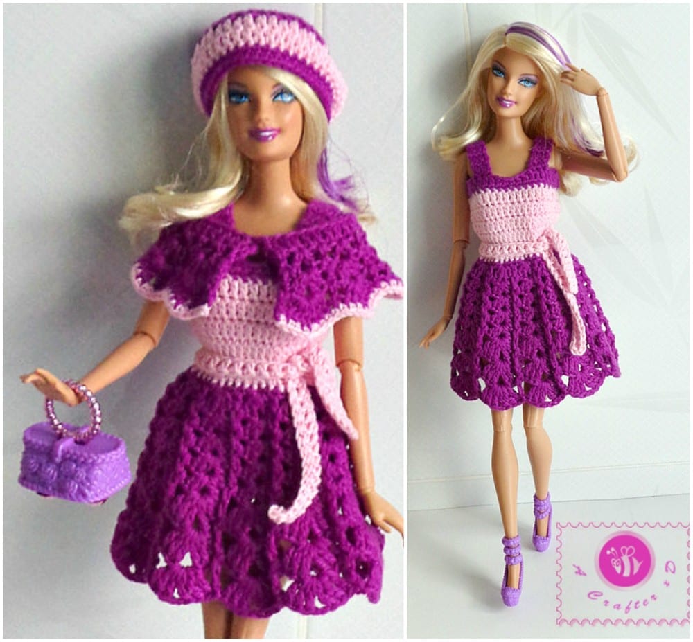Knitted crochet dress · 4. Dolls Clothes Barbie S Crochet Dress Free Pattern