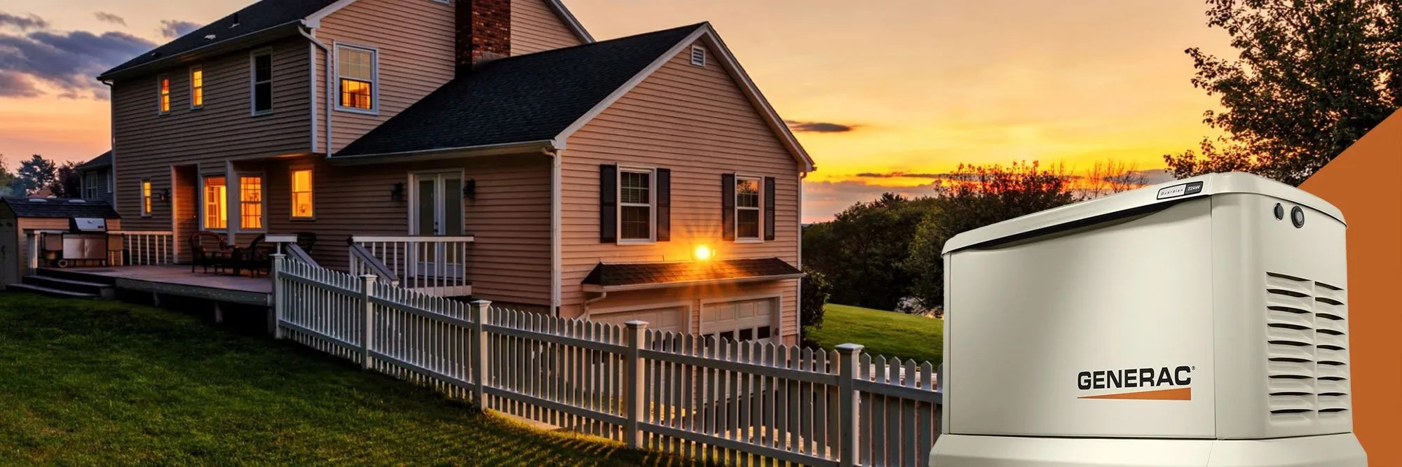 Home powered by Generac Home Generator