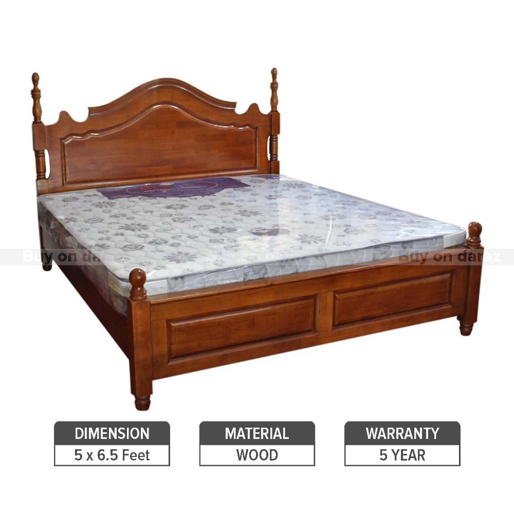 Sunrise Full Rubber Wood Queen Bed Buy Online At Best Prices In Nepal Daraz Com Np