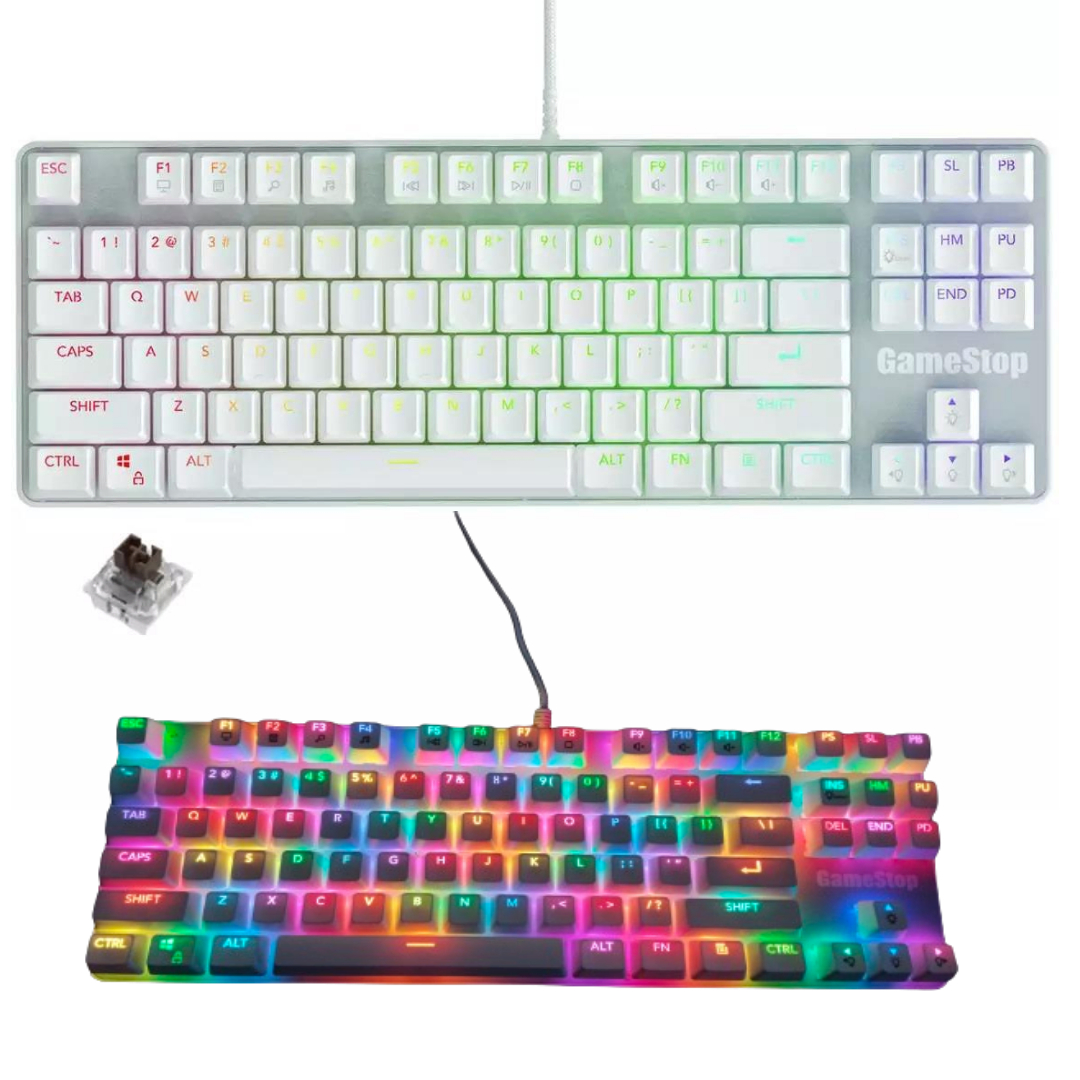GameStop GS200 FPS Sniper ARGB Mechanical Gaming Keyboard White 