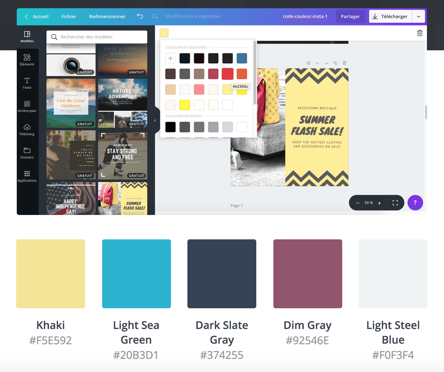 Le code des couleurs : codage, usage & symbolique - Canva