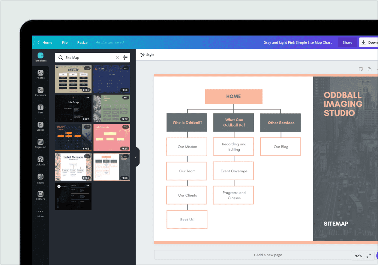 Free Online Site Map Maker Design A Custom Site Map In Canva Sitemap1 