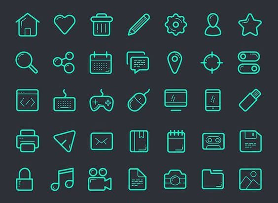 60 Free Outline Icon Sets Perfect For Contemporary Designs