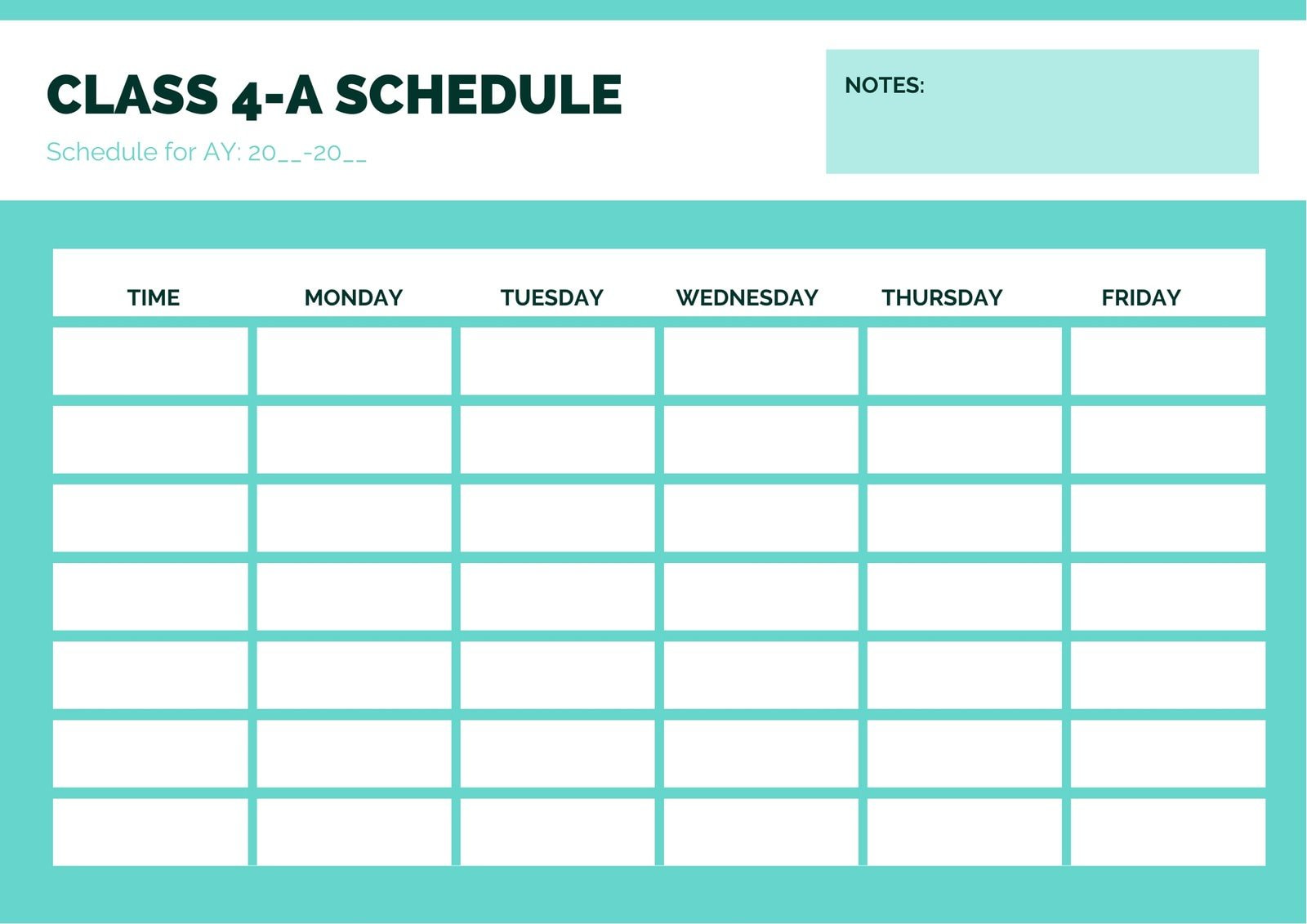On the current examination timetable at uitm and what they expect as an . Class Schedule Maker Create Free Timetables Online Canva