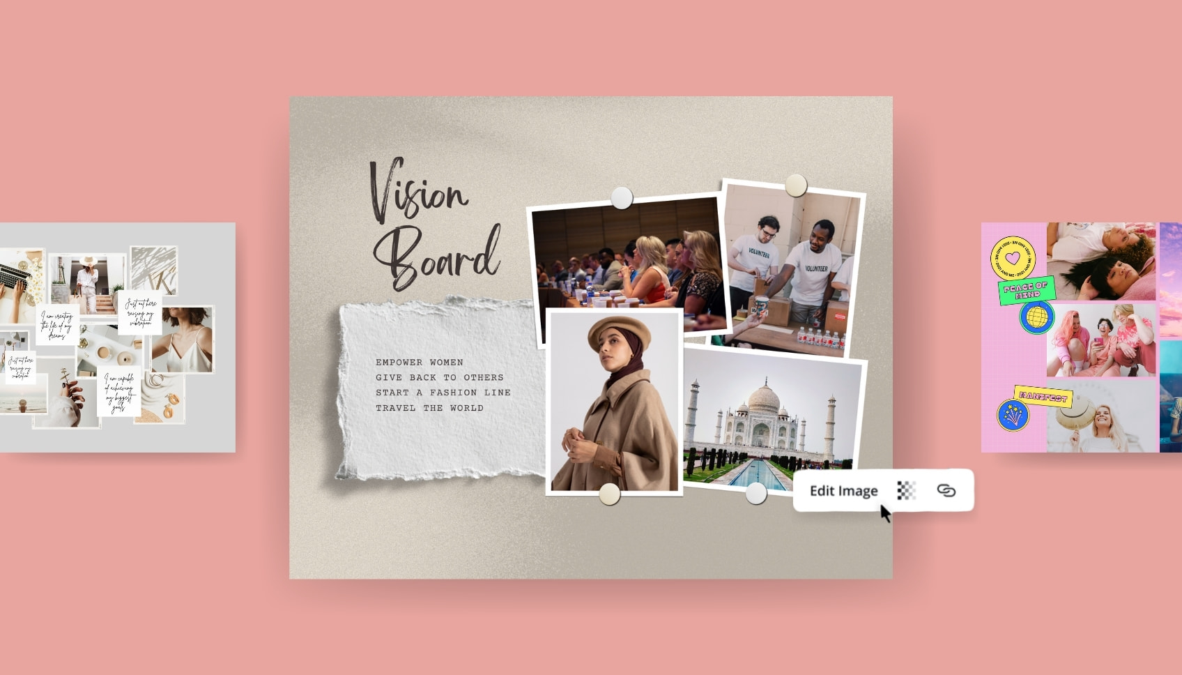 Ücretsiz hayal panosu (vision board) oluşturucu