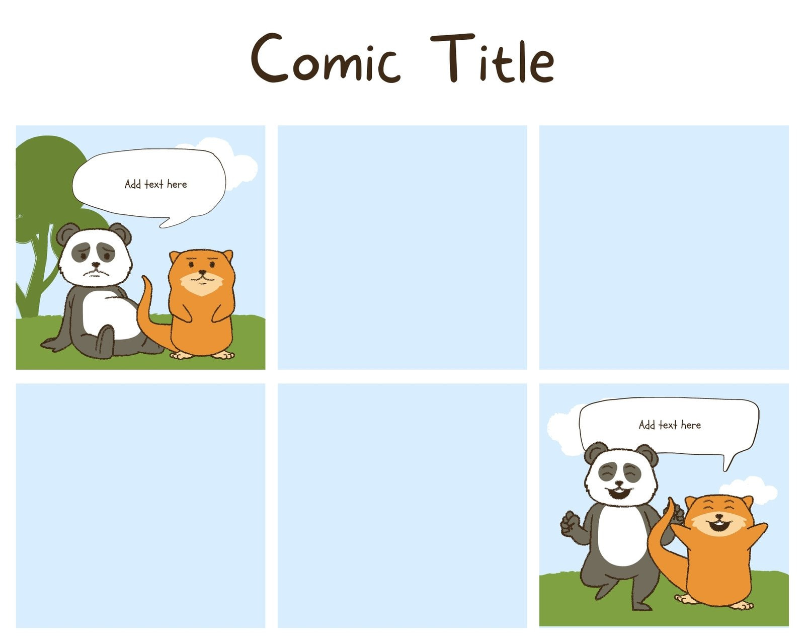 Make Your Own Comic Book Template